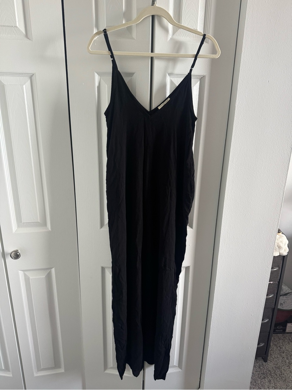 Lovestitch Black Gauze Maxi Dress